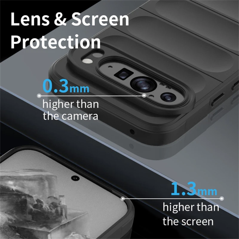 Silicone Matte Shockproof Phone Case - Soft Protective Cover with Skin Feel