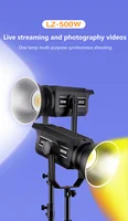 LATZZ 500W LED Video Light Bi-color 300w 400w Continuous Output COB Photography Light APP Control Studio Lamp for Live Streaming 2
