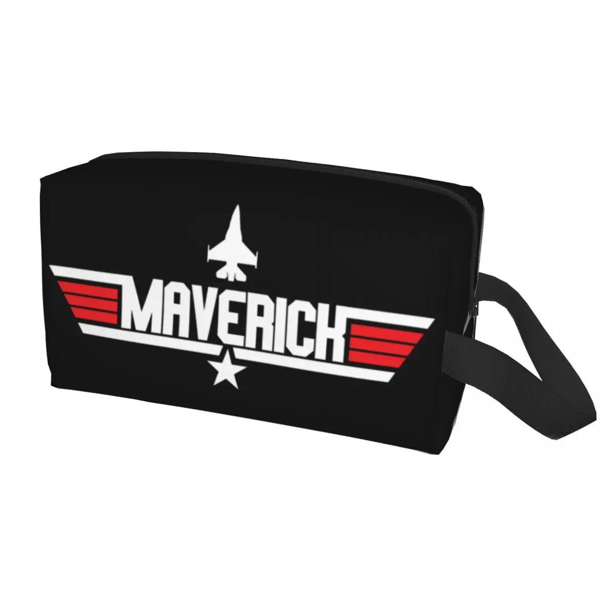 

Custom Top Gun Maverick Toiletry Bag Women Film Makeup Cosmetic Organizer Ladies Beauty Storage Dopp Kit Case