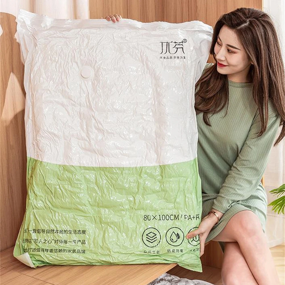 Vacuum Compression Storage Bags for Clothes Blanket Pillow Space