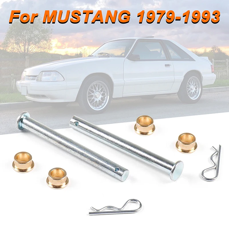 

Door Hinge Pin Pins Kit w/ bushings For 1979-1993 Mustang Bushing Replace Automobile Hardware Accessories