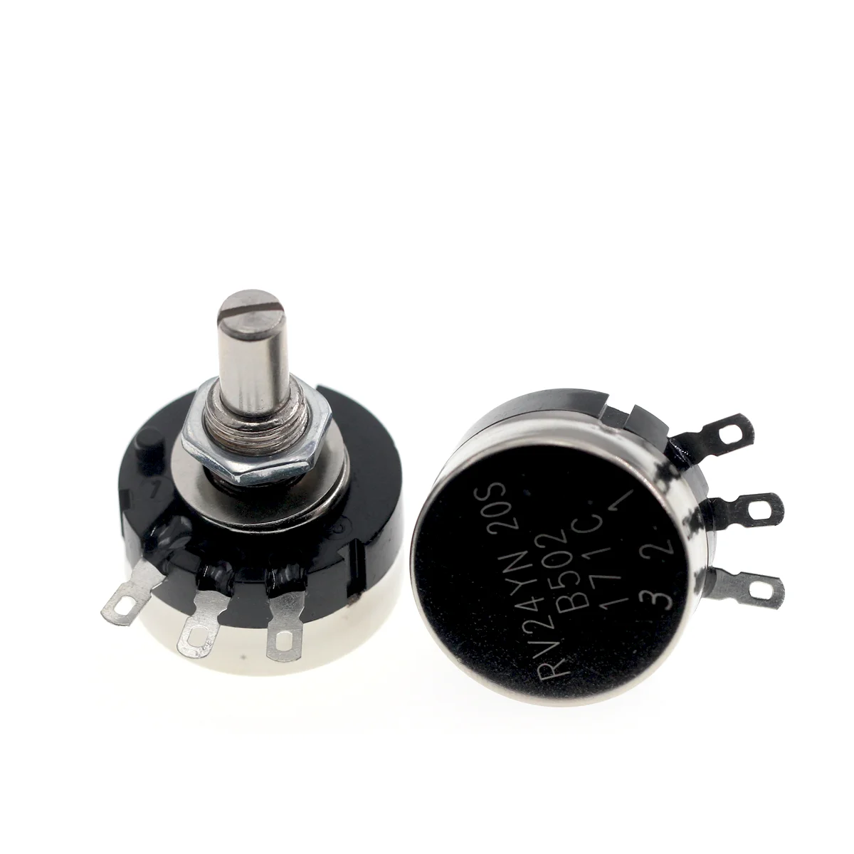 5PCS RV24 전위차계 RV24YN20S B102 B202 B502 B103 B203 B503 B104 B204 B254 B504 B105 500R 1K 2K 5K 10K 20K 50K 100K 250K