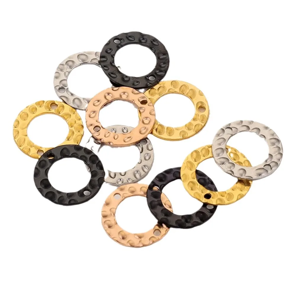 DIY Double Hole Pattern Piece Pendant Bracelet Necklace Connecting Accessories 5