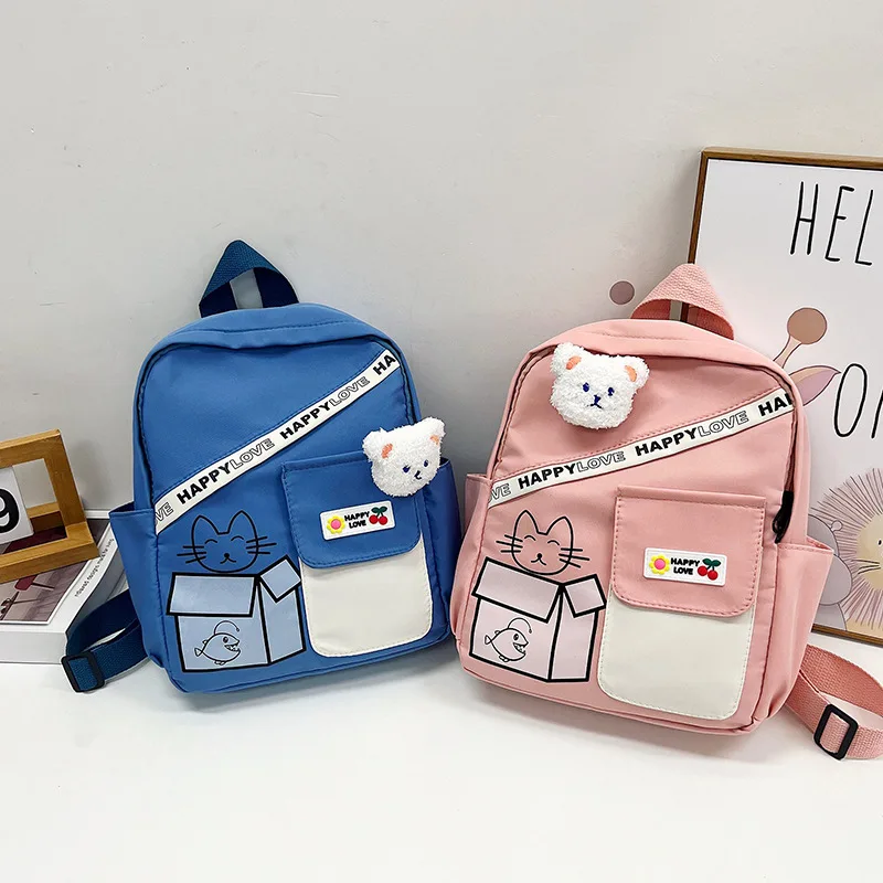 

Children's Cartoon Bear Backpacks for Teenager Cute Kindergarten Schoolbag Waterproof Kids Book bags Boys Girls Animal Bag