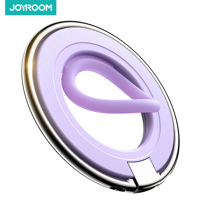 

Joyroom Ring Phone Holder Colorful Magnetic Kickstand Silicone Ring Magnetic Phone Grip Holder Stand For iPhone 15 14 13 12 Pro