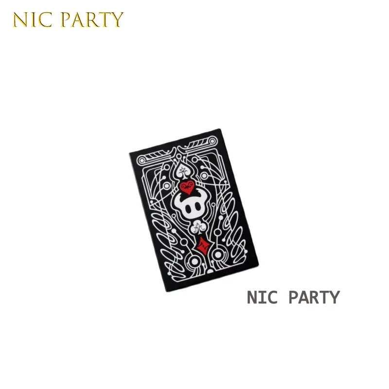 Hollow Knight Poker Kartenbrettspiel Partyspiel Kartengruppe Schwarz Weiß Event Kreatives tragbares Set Partygeschenk Gefälligkeiten Sammlung – Detail 7