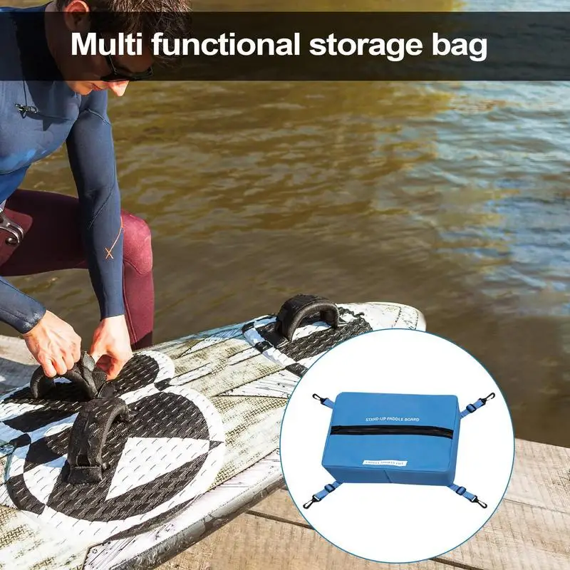 Paddle Board Deck Bag SUPs Board Cooler Bags Portable Adjustable Deck Bag Waterproof Kayak Surfboard Insulated Bag Surf Accessor