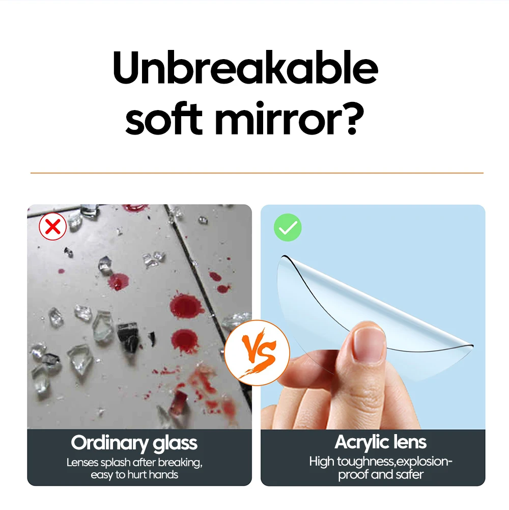 Smartphone Camera Lens Selfie Mirror Clip Kit - Detail View 3