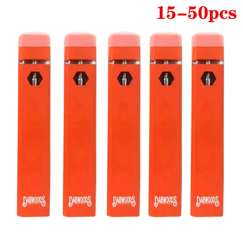 

15-50pcs Customed Empty Dabwoods Disposable Vape Pen Kit 1.0ml Cartridge Pod Rechargeable 280mAh Battery Vaporizer E-Cigarette