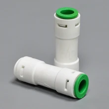 

Check Valve 2 Pcs 3/8" One Way Push Fit Straight Quick Connect Check Valves RO Pure Water Reverse Osmosis System Use