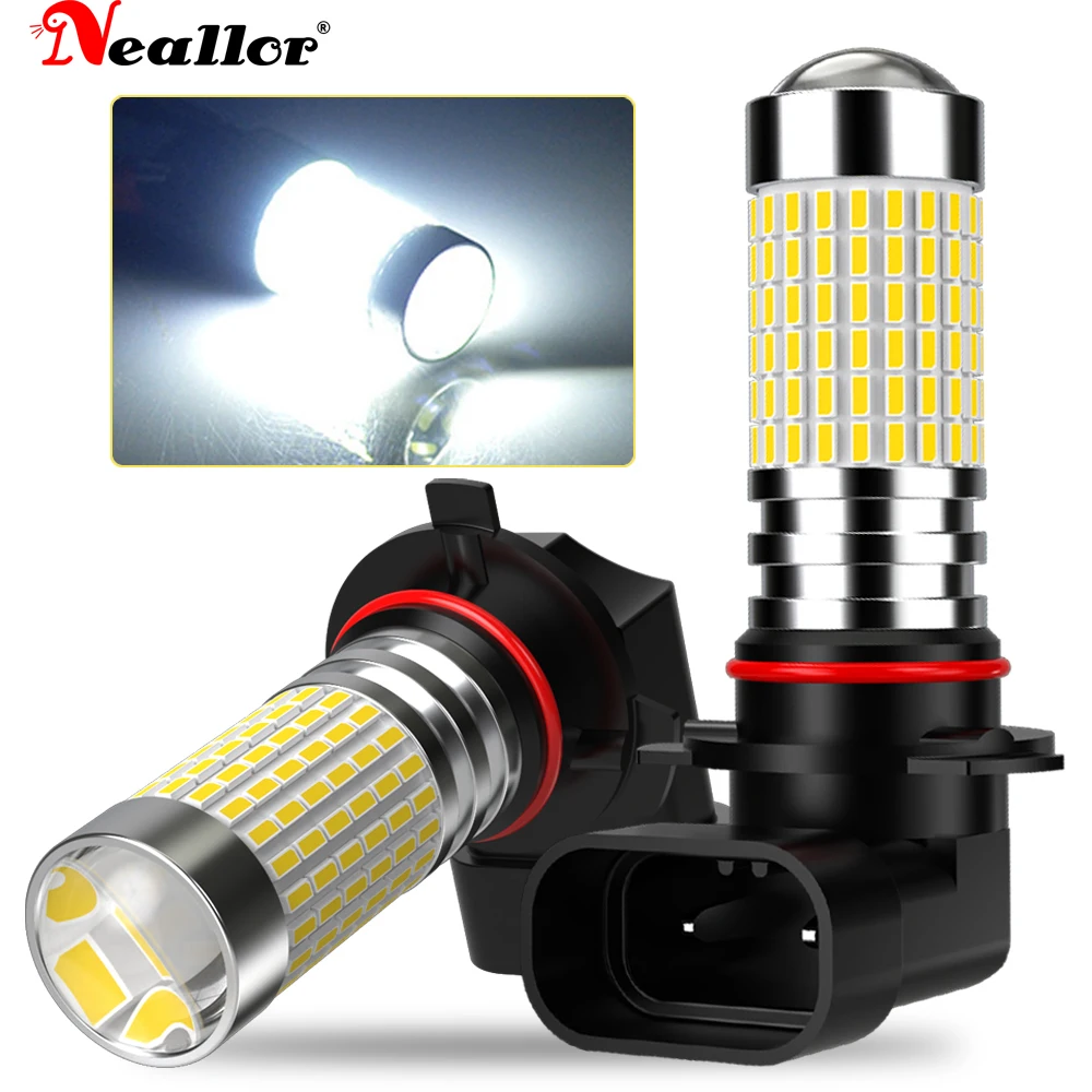2Pcs 50W 9005 HB3 LED Fog Lights DRL Bulb for VW Passat B6 B5 Golf 7 6 5 Touareg Tiguan Jetta Polo H10 Auto Lamp White 6000k 12V