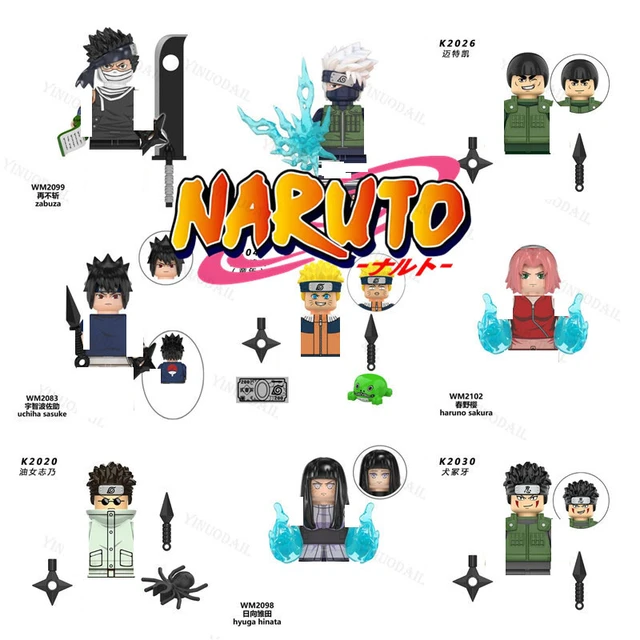 Naruto Anime Mini Action Toy Figures, Sasuke, Sakura, Kakashi, Hinata,  Orochimaru, Obito, Desenhos Animados, Montar Blocos, Presentes de  Aniversário - AliExpress