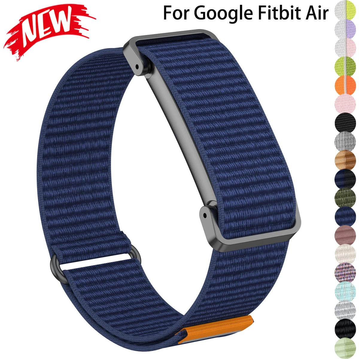 Breathable Nylon Loop Sport Strap with Metal Protector - Universal Fit Wristband and Case Combo