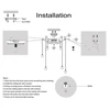 Vintage Retro Industrial Pendant Lamps Black Spider Chandelier E27 Edison bulb DIY Ceiling Light Hanging Lamp adjustable wire 6