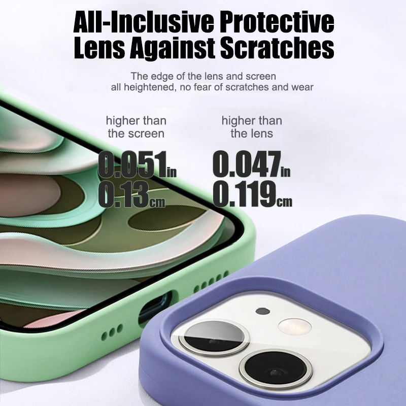 Custodia per telefono in silicone liquido originale per APPLE iPhone 11 13 12 14 15 16 Pro Max Plus 16E Custodie Cover posteriore protettiva antiurto - immagine 2