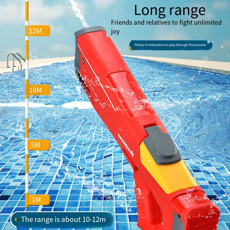 Water Guns For Adult Automatic Electric Water Gun Children Outdoor Beach Games Pool Summer Toys High Pressure Large Capacity Kid 5