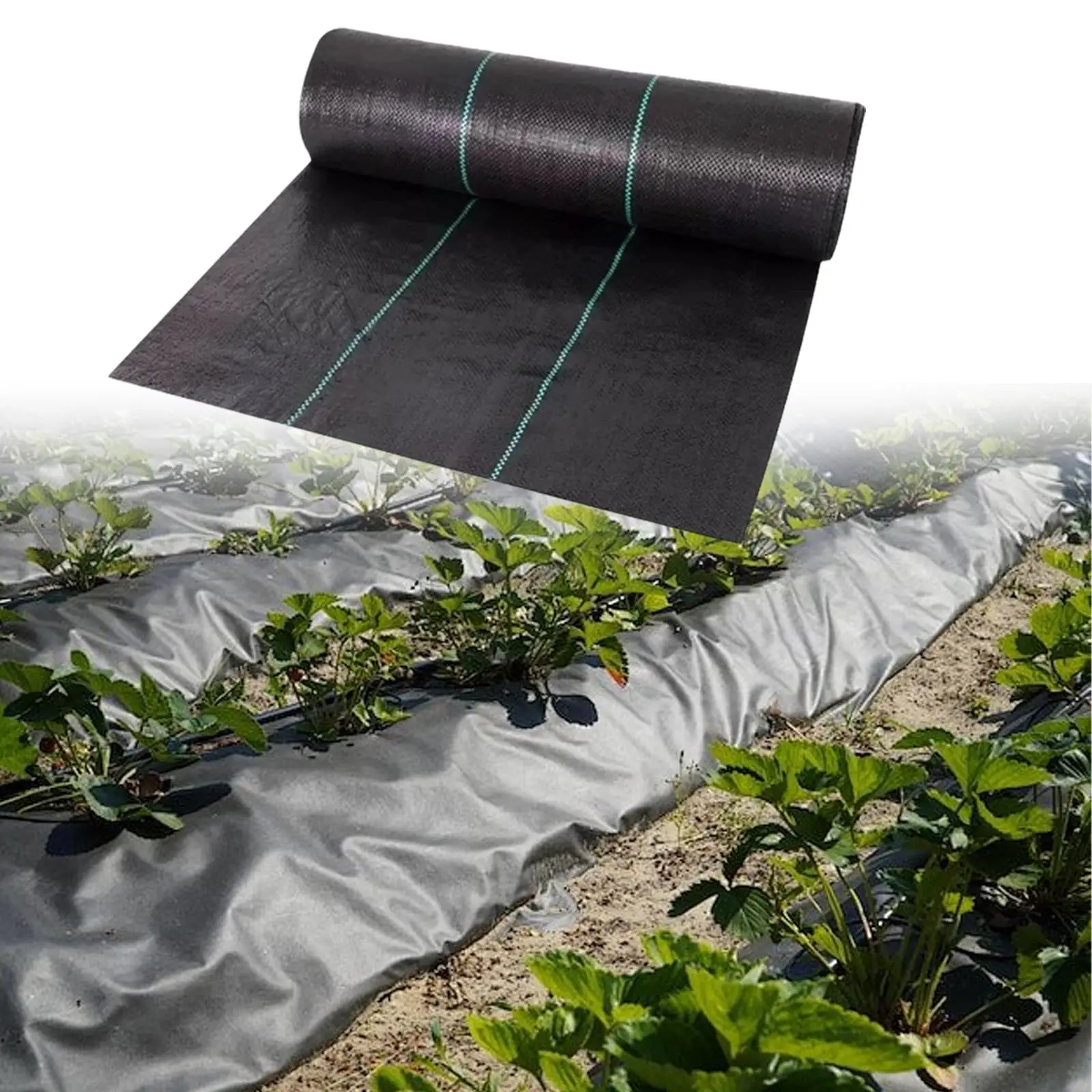 

Weed Barrier Landscape Fabric Ground Cover Weed Block Gardening Mat Garden Weed Barrier Fabric for Driveway Outdoor Yard Garden