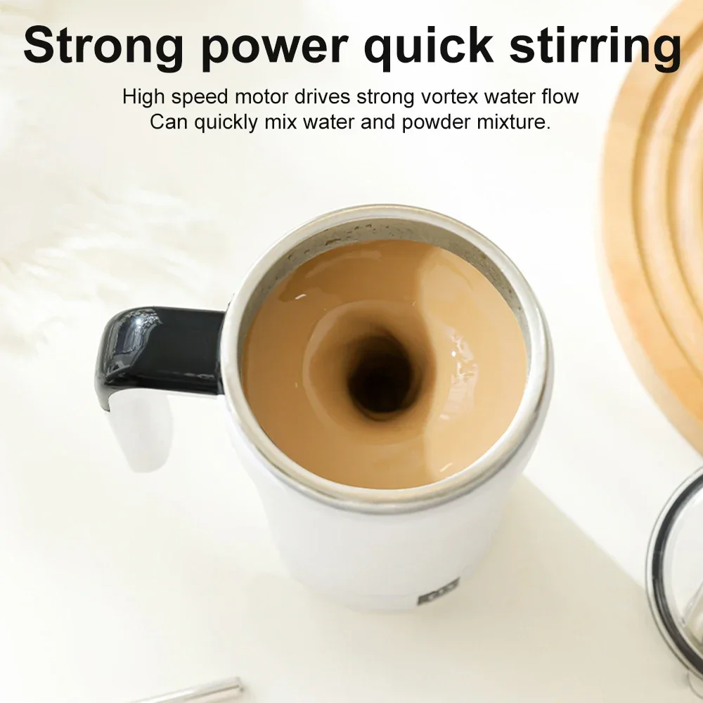 Automatic Detachable Mixing Coffee Cup Intelligent Temperature Measuring Usb Rechargeable Mug Warm Coaster Magnetic Cup lijiao