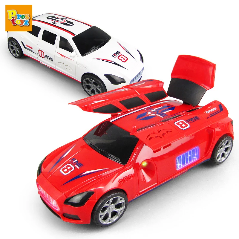 NEW Electric Racing Car Toys Model 360 Rotational Inertia Vehicle With Music Sports Racing Car Kids Educational Puzzle Toys diecast alloy aircraft c 17 transport airplane model toy pull back with display stand light music simulation military model gift