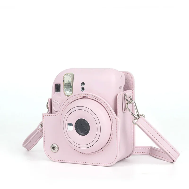 Premium PU Leather Camera Case with Shoulder Strap - Soft Protective Travel Bag