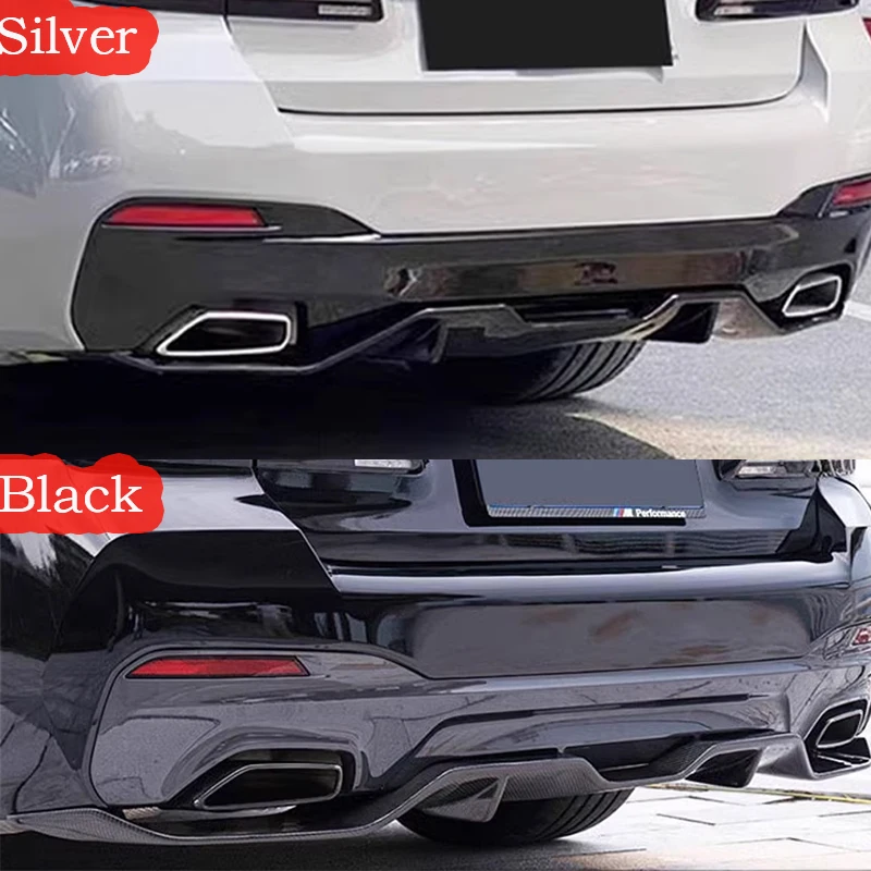 BMW 525i 528i 530i G30 G31 Exhaust Tip Muffler Square Cover Stainless Steel Exhaust Nozzle