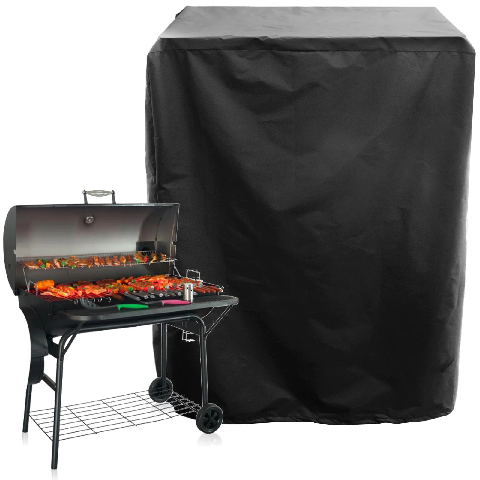 210D Oxford Cloth Waterproof Grill Cover with Drawstring
