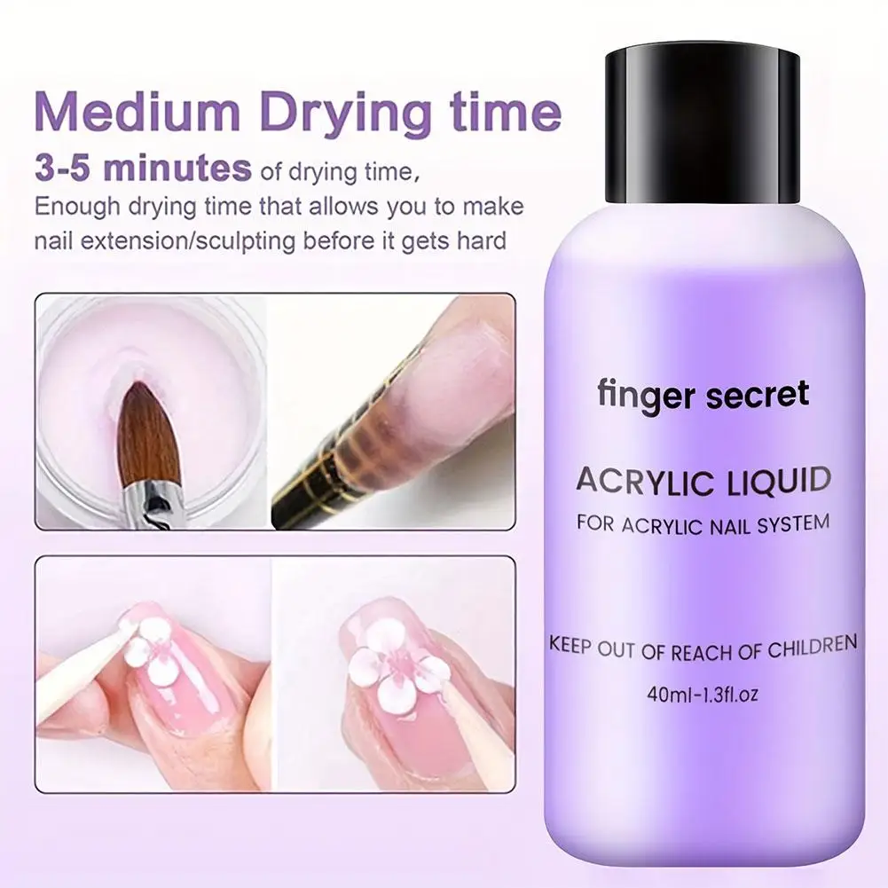 Acrylic Liquid Monomer Crystal Nails Art Carving Extension Cleaning Quick Water Tool Dry Tools Nail Convenient Manicure F4Z0 nail acrylic liquid