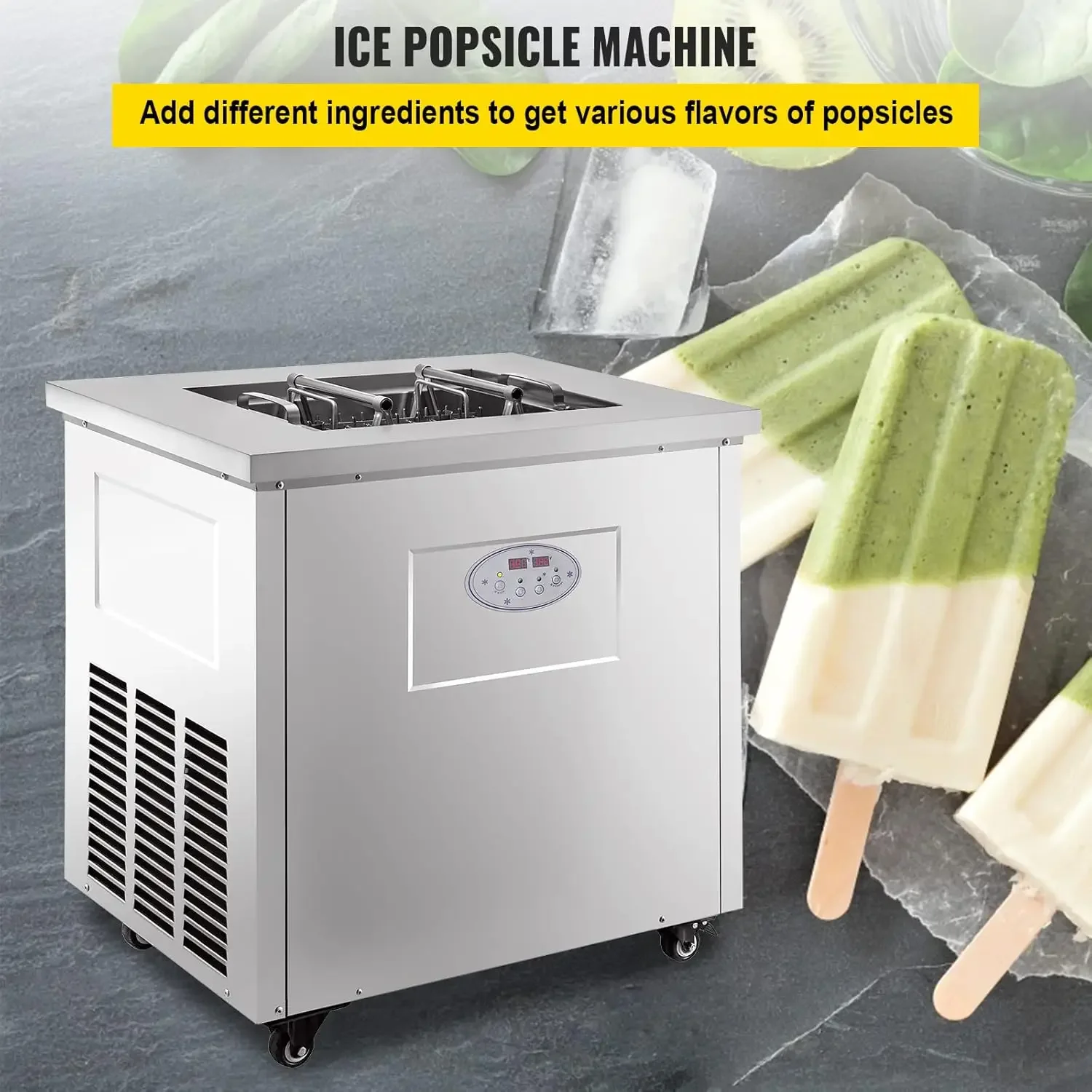 Commercial Popsicle Machine Single Model Set Commercial Ice Pop Machine 40 Pcs Ice Lolly Making
