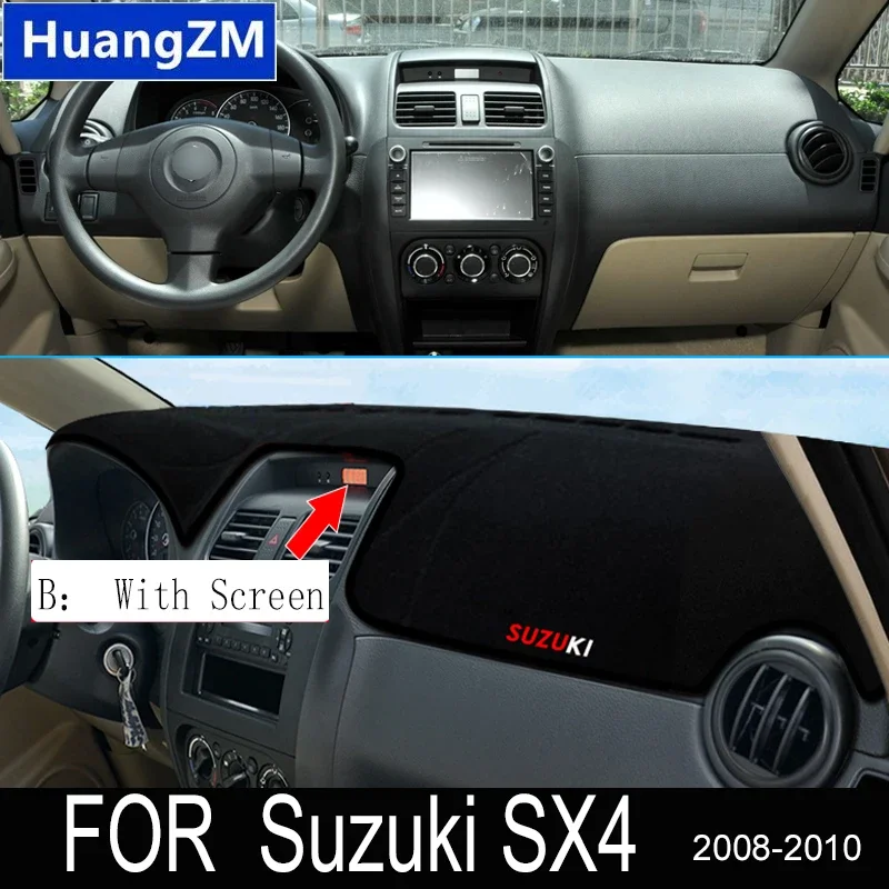 Anti-Slip Mat Dashboard Cover Pad Sunshade Dashmat for Suzuki SX4 2008 2009 2010 Maruti
