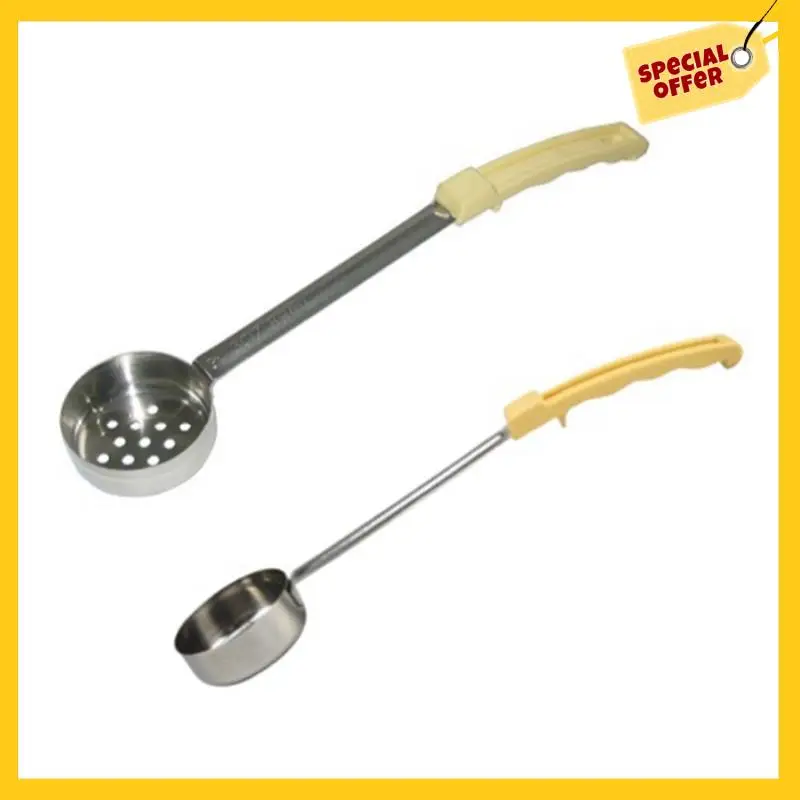 A96K-Stainless Steel Pizza Sauce Spoon Pizza Spread Ladle Serving Spoon With Long Handle Kitchen Baking Tool