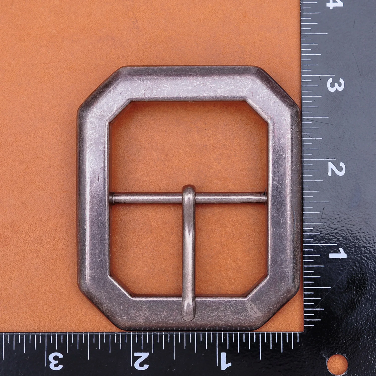 Boucle De Ceinture Double Anneau Acier Inoxydable - Largeur 4 Cm (1-1/2") - Neuf