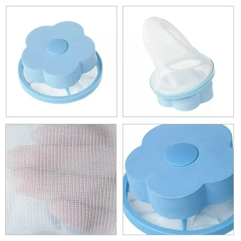 Mesh Filter Mesh Bag Floating Stain Remover Washing Machine Wool Filtration Hair Removal Device Clothes Cleaning Laundry Ball