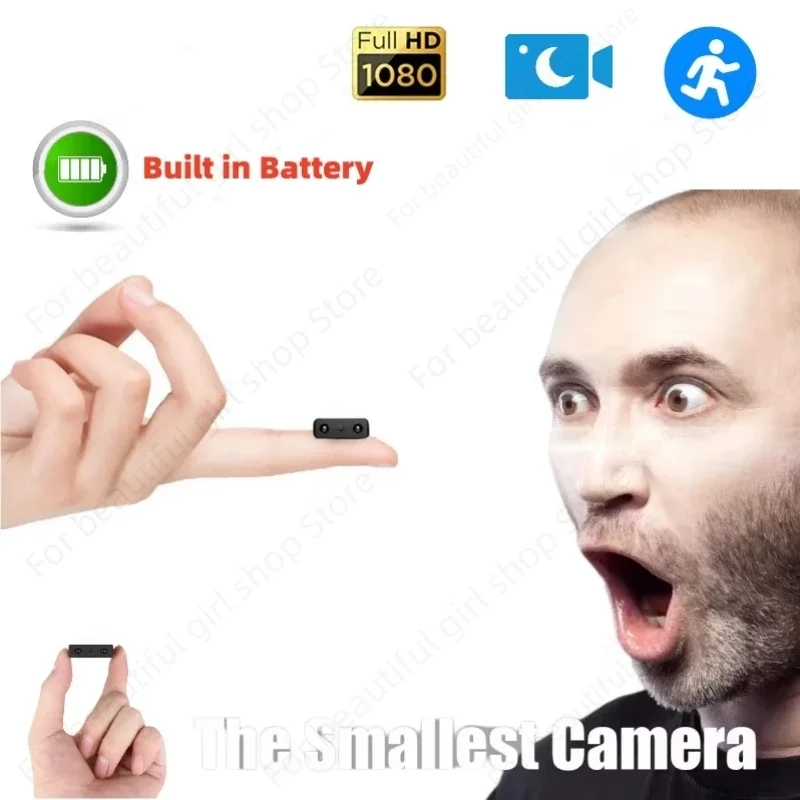1080P HD Smallest Mini Camera Smart Home Security IR-CUT Night Vision Micro Camcorders Motion Detection DV Video Recorder Espia 1
