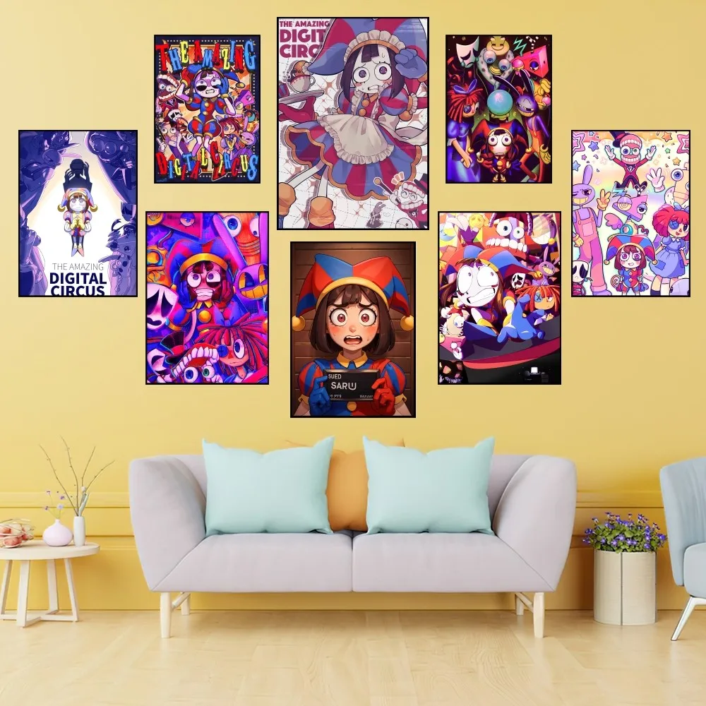 

Забавный удивительный цифровой цирковый плакат, печатная картина на стену, спальня, гостиная, украшение офиса, дома