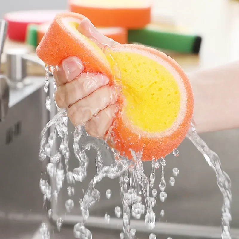 Creative Sponge Kitchen Accessories Fruit Shape Washing Dishes Sponge Cleaning Dish Remove Stains Household Cleaning Tools