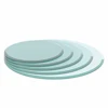 32" Round Clear Tempered Glass Table Top - 1/2" Thick with Beveled Polished Edge 4
