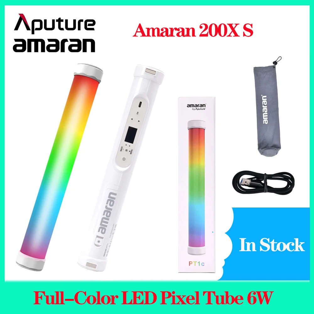 

Aputure amaran PT1c PT2c Full-Color LED Pixel Tube Magnetic Attraction Light Video Studio Photography Lighting 2700-10000K 6W