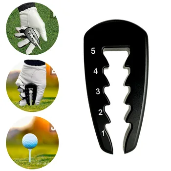Adjustable Golf Tee Height Tool Precision Tee Height Setter for Consistent Swings, Durable Design, Easy-to-Use Golf Training Aid 1