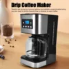 1.5L American Coffee Machine 12 Cups Automatic Drip Coffee Maker Glass Kettle Coffee Maker for Home And Office 1