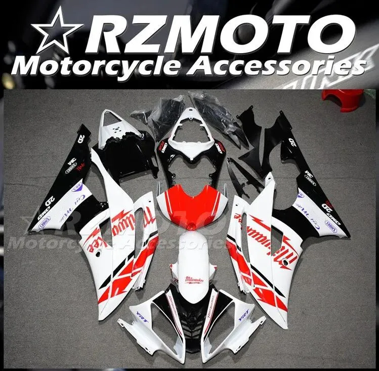 

Комплект обтекателей из АБС-пластика для мотоцикла и велосипеда, комплект обтекателей для YAMAHA YZF - R6 08 09 10 11 12 13 14 15 16, кузов красного и белого цвета, 4 подарка