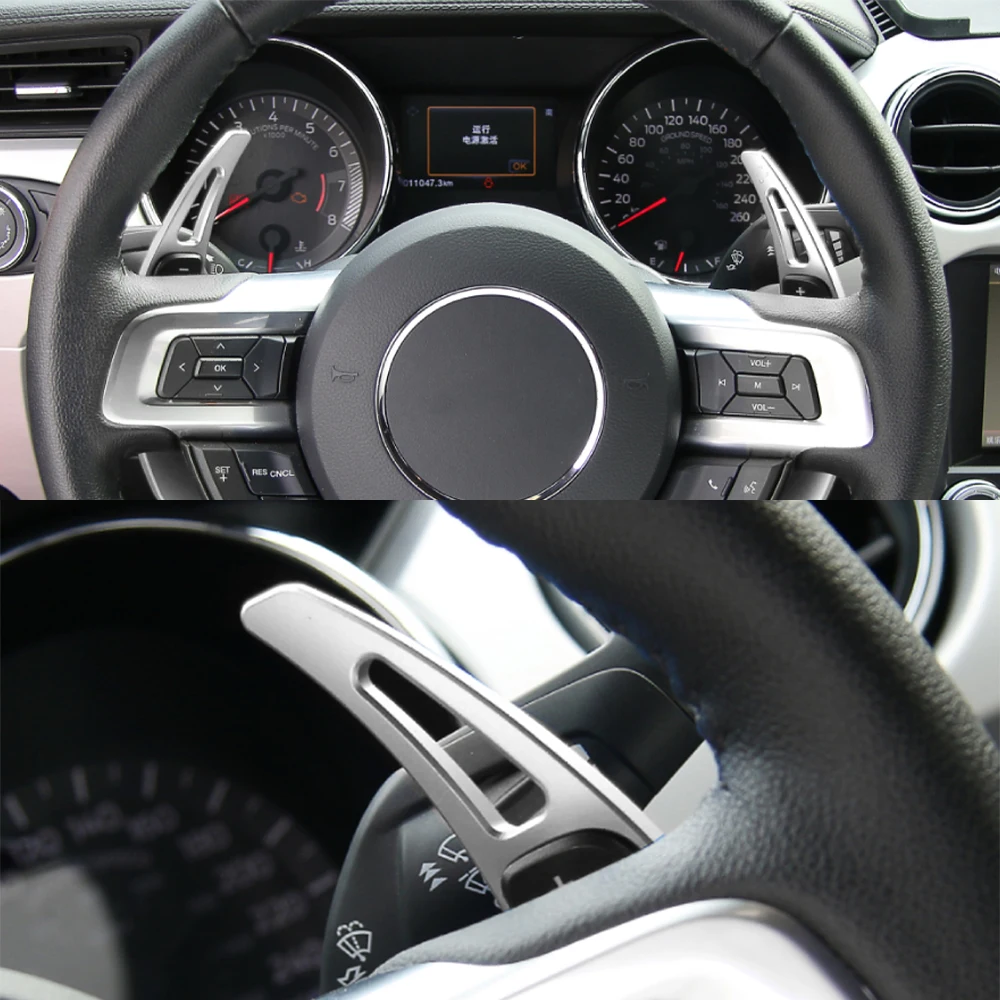 

Декоративный чехол на руль для Ford Mustang 2015-2017-2019 2020 2021 2022, автомобильные аксессуары из алюминиевого сплава