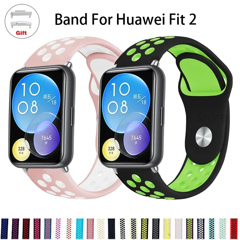 Cinturino Sportivo Per Huawei Watch Fit 2 Strap Smart Watch Cinturino In Silicone Traspirante Cinturino Correas Huawei Fit 2 Cinturini