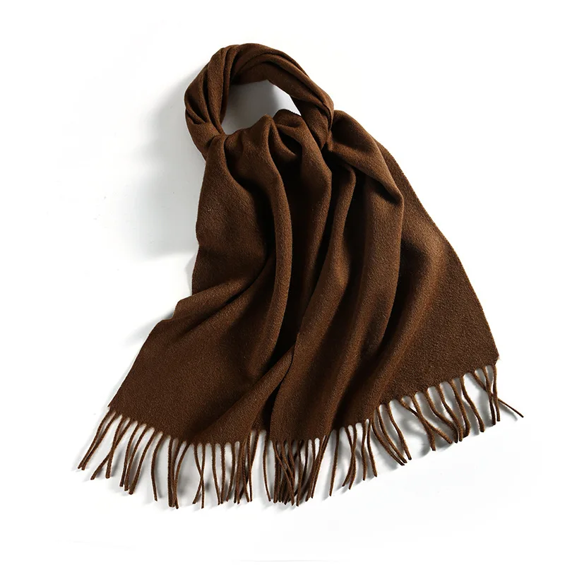

DANKEYISI Winter Womens Cashmere Wool Scarf Soft Warm Lambswool Pashmina Shawls For Men 180*30cm