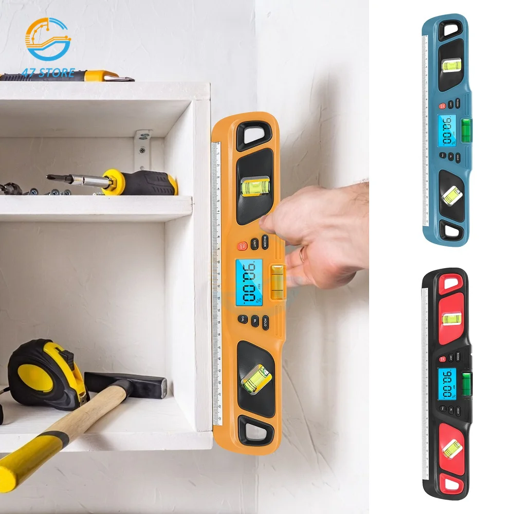 Digital Level Inclinometer HW-200 Electronic LED Display Protractor Measuring Tool Instrument Magnetic Base Digital Level 280mm