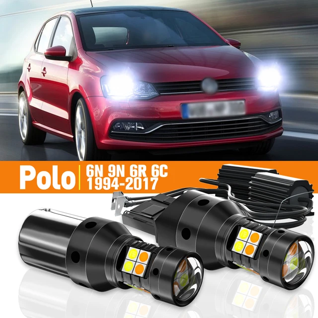 2pcs LED Dual Mode Turn Signal+Daytime Running Light DRL For Polo