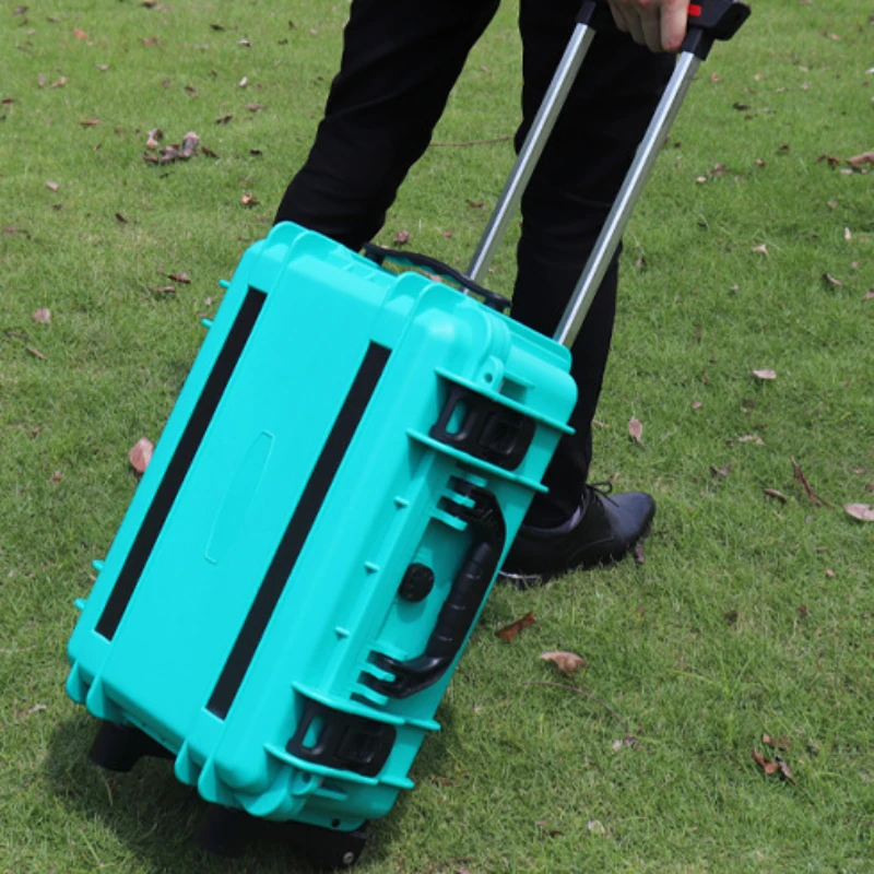 Waterproof Protective Pull Rod Tool Box Equipment Instrument Tool Case Organizer Outdoor Multifunctional Plastic Storage Box 5
