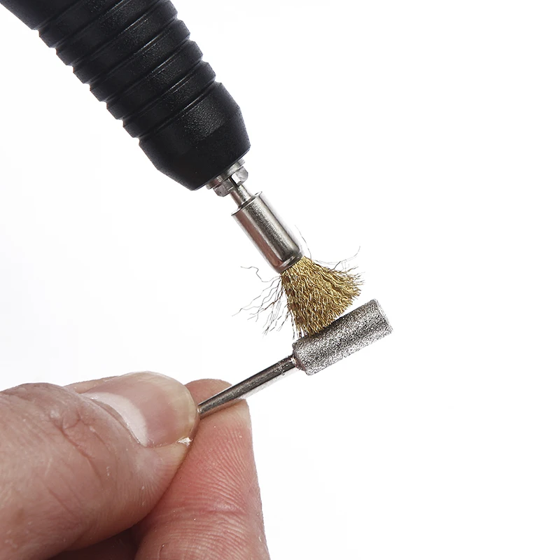 1pcs Golden Nail Drill Bit Cleaning Brush Portable Tools For Electric