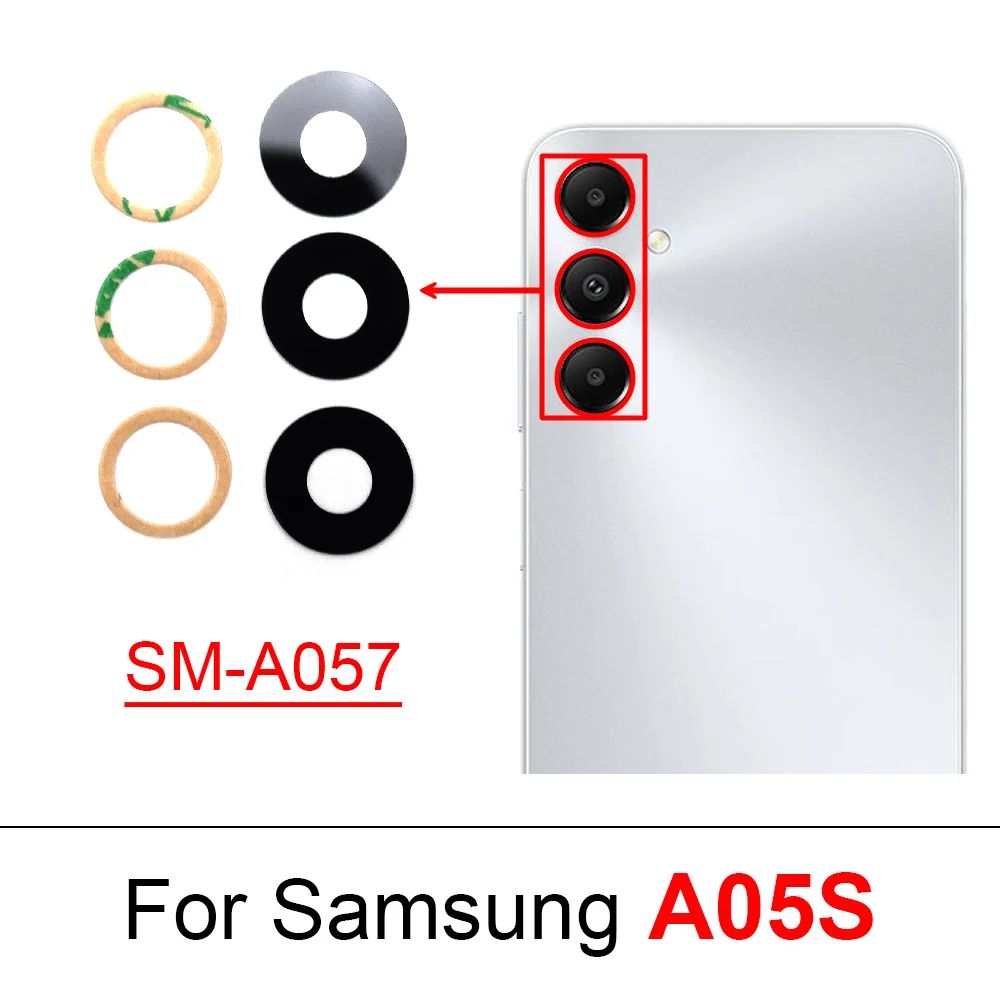 Back Camera Lens Rear Glass with Adhesive Sticker