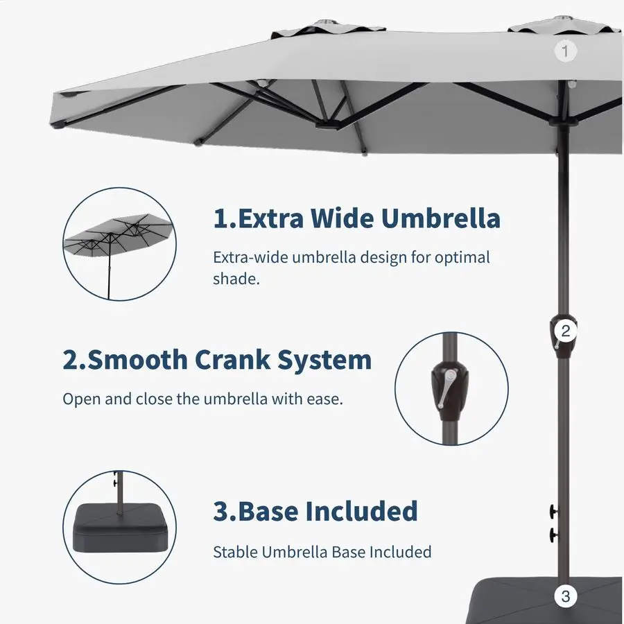 Double-Sided Patio Umbrella 3