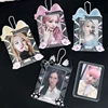 New Ins Cute Cat Ribbon PVC Photocard Holder Kpop Photo Card Holder Bag Pendant Korean Stationery Gifts 2